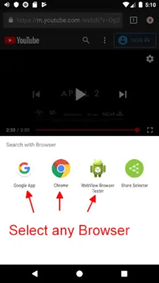 Search with Browser android App screenshot 1